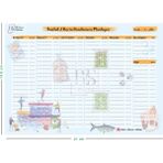 Mıknatıslı Buzluk/ Derin Dondurucu Düzenleyici A5 Boyut, 20 Yaprak, Planner,
