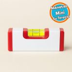 Mıknatıslı Mini Su Terazisi Küçük Hassas El Tipi Inşaat Montaj Terazisi 120 mm 12 cm - Renkli