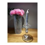 Miko Home & Garden Dekoratif El Yapımı Ayaklı Şamdan Mumluk 10,5x17,5 Cm Küçük Boy (1 Adet)