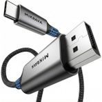 Mikrava USB C to Displayport Kablo (8K@60Hz, 4K@240Hz, 2K@360Hz) HDR10 TYPE C to DP 1.4 [Thunderbolt 5/4/3, Dex Mode Uyumlu], iPhone 15/16/17 Pro, MacBook iPad Pro/Air ile Uyumlu 1 Metre
