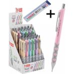 Mikro 0.7 mm Pastel Renk 0.7 Cetvelli 75 mm Kalem Ucu Açık Pembe Basmalı Versatil Kalem