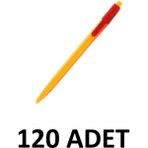 Mikro 120 Adet Basmalı Tükenmez Kalem Kahveci Kalemi Kırmızı M-33