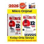 Mikro 2026 Tyt12-Ayt12 Matematik Ösym Tarzı Deneme Seti+Tablet Kalemi