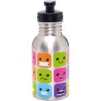 Mikro 2839 Çelik Matara 400 ml Renkli Desenli Dayanıklı Yapı ile Taşınabilir Su Şişesi