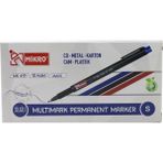 Mikro CD DVD Kalemi Asetat Kalemi S Mavi 12 Li
