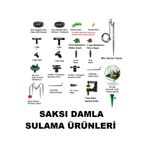 Mikro Damla Sulama Spagetti Hortum Ve Ek Parçaları-Saksı Sulama