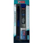 Mikro Eco Series 3'lü Kalem Seti - Kalem+Silgi+Uç - Mekanik Uçlu Versatil Kalem 0.7 mm - 1 Set - Lacivert
