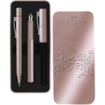 Mikro Faber-Castell Grip 2011 Hediye Seti Dolma Kalem + Tükenmez Kalem Gül - YOk