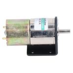 Mikro Fırça Motoru, 10W DC24V Kurulumu Kolay Elektrikli Mikro Dişli Motor Alüminyum Alaşımlı Otomatik Kilit Robot Için Küçük Boy (0-150 RPM)