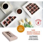 Mikro Herküller Fındıklı Spesiyal Vegan Glutensiz Rafine Şekersiz %70 Bitter Belçika Çikolatası (8li/ 80 Gr) - 1 Adet