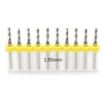 Mikro Karbür PCB Matkap Ucu Metal CNC Sondaj 10lu Set 1.95mm