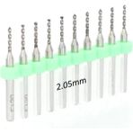 Mikro Karbür Pcb Matkap Ucu Metal Cnc Sondaj 10LU Set 2.05MM - Altın