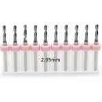 Mikro Karbür Pcb Matkap Ucu Metal Cnc Sondaj 10LU Set 2.35MM - Altın