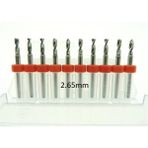 Mikro Karbür Pcb Matkap Ucu Metal Cnc Sondaj 10LU Set 2.65MM - Altın