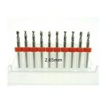 Mikro Karbür PCB Matkap Ucu Metal CNC Sondaj 10lu Set 2.65mm