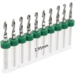 Mikro Karbür Pcb Matkap Ucu Metal Cnc Sondaj 10LU Set 2.95MM - Altın