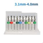 Mikro Karbür Pcb Matkap Ucu Metal Cnc Sondaj 10Lu Set 3.1-4.0Mm