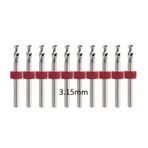 Mikro Karbür PCB Matkap Ucu Metal CNC Sondaj 10lu Set 3.15mm