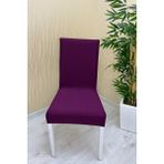 Mikro Kumaş Lastikli Kaymaz Esnek Sandalye Koruyucu Örtü - Fuşya - Beş Adet - 40 x 40 cm