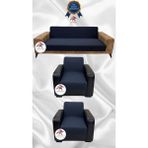 Mikro Lastikli Kaymaz Elastik Koruyucu Kolsuz Koltuk Örtüsü - Antrasit - 3+1+1 (3 Parça Set) - 10 x 10 cm