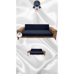 Mikro Lastikli Kaymaz Elastik Koruyucu Kolsuz Koltuk Örtüsü - Antrasit - 3+2 (2 Parça Set) - 10 x 10 cm