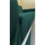 Mikro Lastikli Kaymaz Elastik Koruyucu Kolsuz Koltuk Örtüsü - Zümrüt Yeşili - 3+3 (2 Parça Set) - 10 x 10 cm