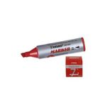 Mikro Markör Permanent Jumbo 7 Mm Kırmızı Koli Kalemi ( 12 Li Paket)