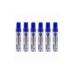 Mikro Mavi Permanent Markör Marker Kesik Uçlu Koli Kalemi Mavi 10 mm Mr-6010 6 Adet