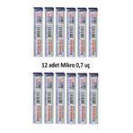 Mikro Min 0.7 2b Dereceli Cetvelli 12'li Kalem Ucu