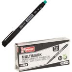 mikro mk-419 asetat kalemi m siyah 12 li mk-419-ms (1 paket 12 adet) - 0