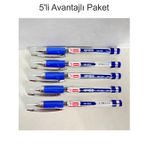 Mikro Mk-8526 Gel Pen İmza Kalemi Mavi 0.1 Mm Uç 5 Li Paket