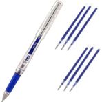 Mikro MK-8526 İmza Kalemi Mavi ve 6 Adet Yedek Refill Set - 1.00mm