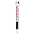 Mikro MP-522 Beyaz Kedi Başlıklı Pembe 0,7 mm Yandan Basmalı Versatil Kalem