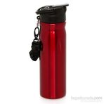 Mikro MT2850K 500 ml Kırmızı - Kırmızı Çelik Matara