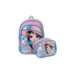 Mikro Muggle Girl 2 Gözlü 2’Li İlkokul Çantası – Beslenme Çantalı Set