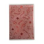 Mikro NT-216 Kırmızı Çizgili Küçük Boy Nota Desenli Not Defteri