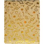 Mikro Nt - 26 Gold A6 Nota Desenli Çizgili Not Defteri