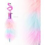 Mikro Pembe Renkli Flamingo Peluş Tükenmez Kalem Mikro Peluş Tükenmez