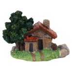 Mikro Peyzaj Evi Heykelcik, Reçine Peri Bahçecilik Köyü Taş Evi Bonsai Terrarium El Sanatları Peri Bahçe Dollhouse Dekorasyonu (Küçük taş ev)