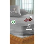 Mikro Sıvı Geçirmez Çift Kişilik Yatak Alezi Antrasit Gri 140X190 - 140 x 190 cm
