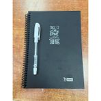 Mikro Siyah Defter Beyaz Kalem