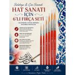 Mikro Suluboya & Çini Seramik Hat Sanatı Için 6 Lı Fırça Seti - Kırmızı