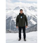 Mikro Taktikal Outdoor Cargocep Kargocep Softjel Içipolarlı Sıvı ve Rüzgar Geçirmez Kışlık Mont - 4XL - Haki