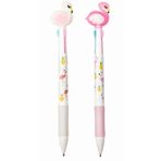 Mikro Toz Pembe Flamingo 3 Renk Multi Tükenmez Kalem 1 Adet