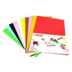 Mikro Yapışkanlı Eva 20x30 cm 2 mm 10 Renkli Yapıştırıcı Not Kağıdı 10 Adet