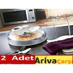 Mikrodalga Fırın Koruma Kapağı Saklama Kabı Koruyucu 2 Adet Şeffaf