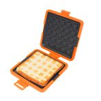 Mikrodalga sandviç üreticisi, Elektrik Bulaşık Makinesi Güvenli Mikrodalga Fırın Toastie üreticisi, Panini Press Grill, kahvaltı Yapmak Için ızgara Peynir üreticisi (ORANGE)