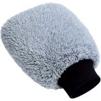 Mikrofiber Oto Araba Yıkama Kurulama Havlusu, El İçi Orta Boy Çift Katlı Araç Kurutma Torpido Silme Bezi (Gri)