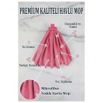 Mikrofiber Pembe Mop Paspas Yedek Ucu 1 Adet Kaliteli Mikrofiber Parke Mermer Seramik Fayans Paspas Laminant Temizlik