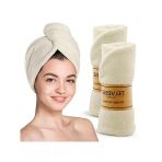 Mikrofiber Saç Havlusu, 2'Li Set, Banyo Ve Plaj İçin